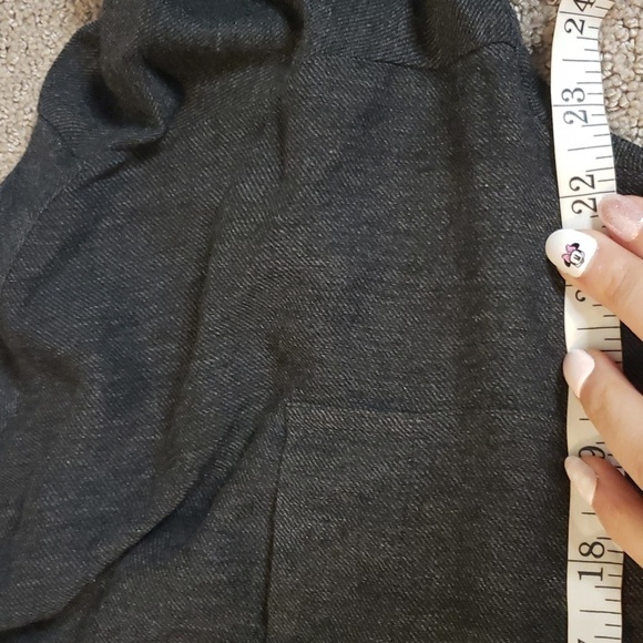 Standard James perse charcoal gray black long sleeve wool blend tunic small - Picture 2 of 11